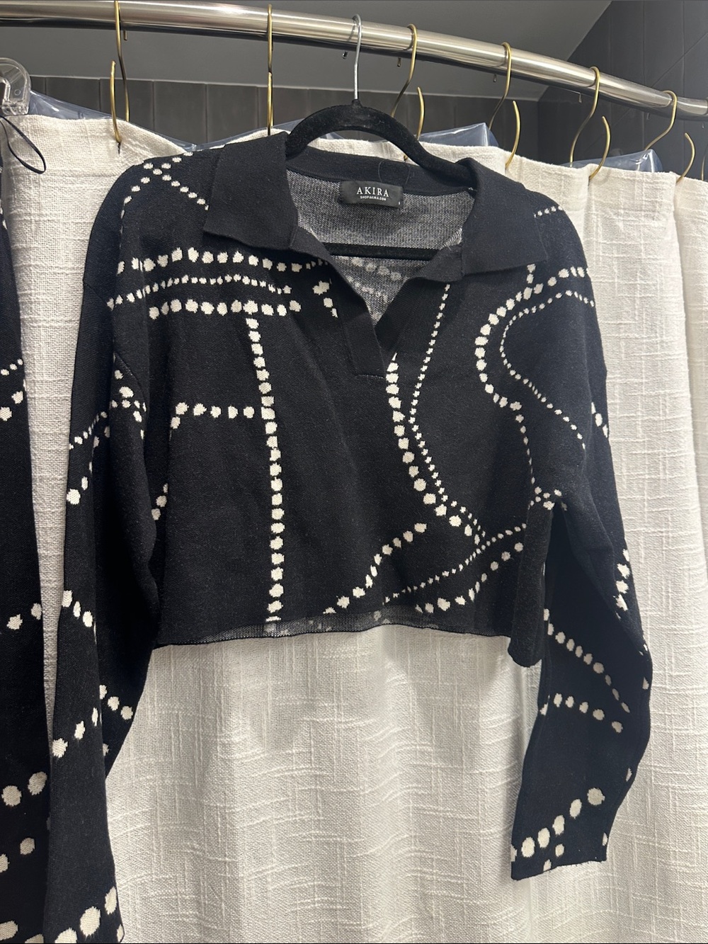 akira sweater and skirt size small geometric - Picture 3 of 8